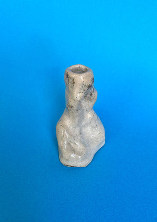 Tanika Jellis - Small beige candle holder/vase